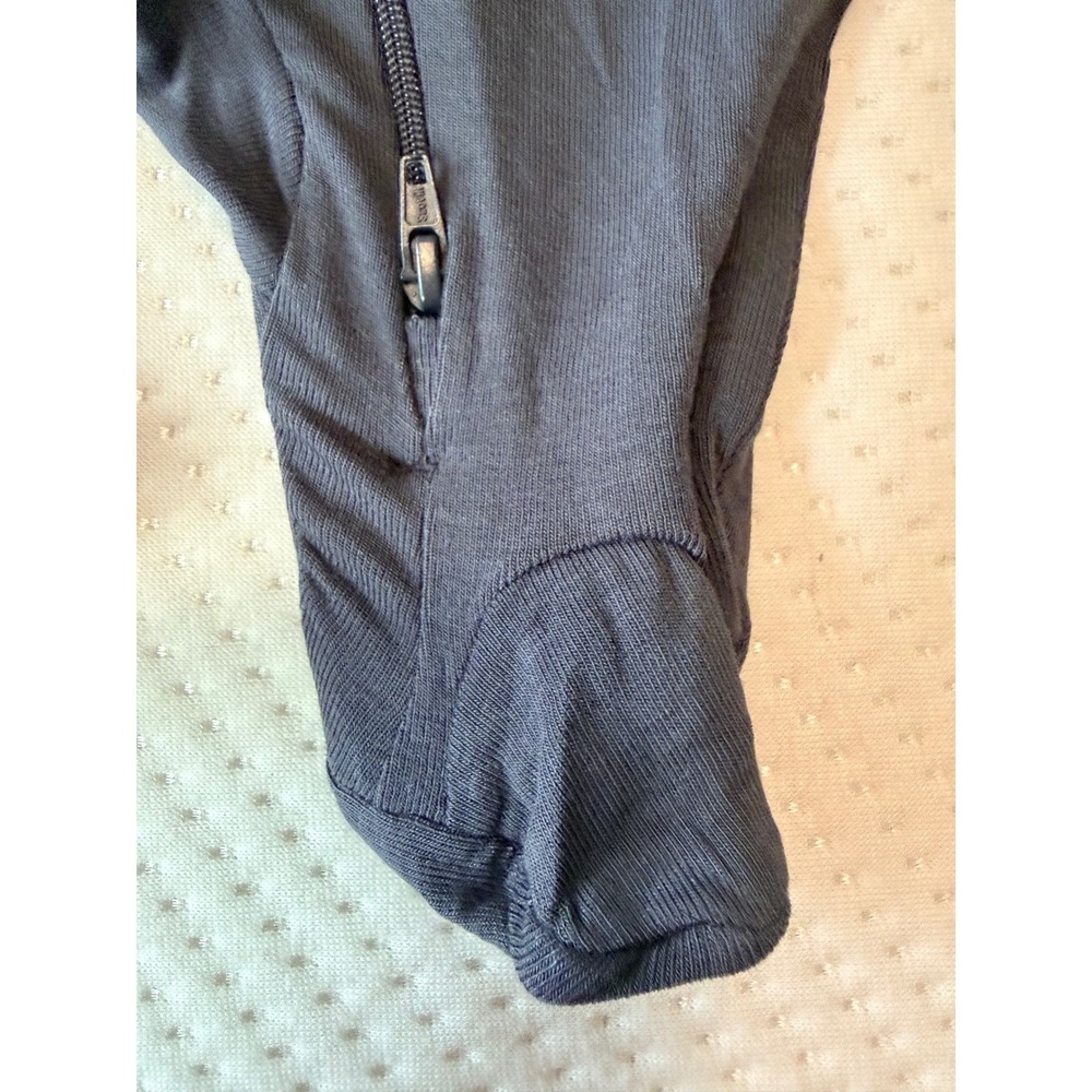 Wonder Nation Baby 2pk Modal Sleepers Stars Grey Navy 3-6M 2-Way ZipFootedSleepr - Picture 4 of 7